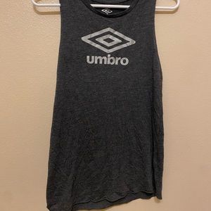 Women’s Umbro Tank - Grey with side tie - Tag says XL but fit is Medium